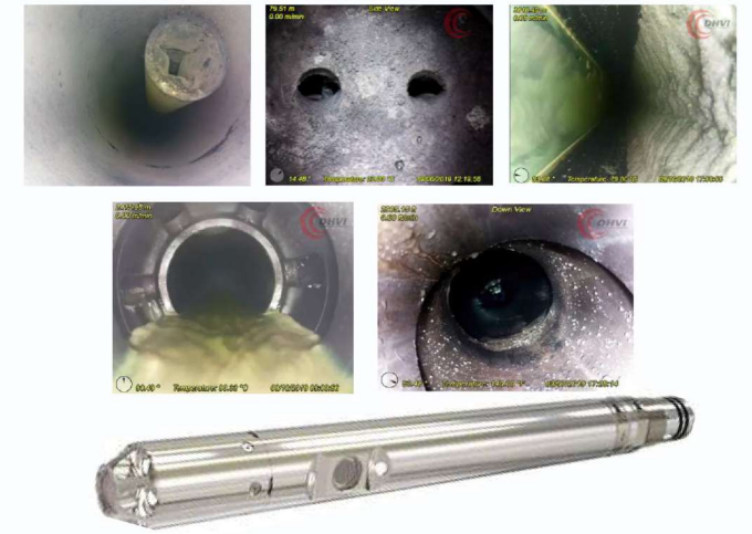DHVI downhole video inspection technology showing advanced equipment and systems