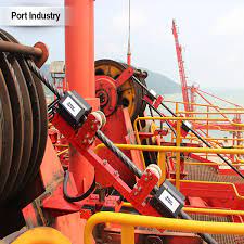 TCK.W Port Industry Application showing wire rope inspection system in operation