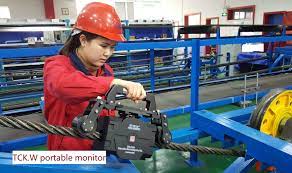 TCK.W Portable Monitor being used by field technician for on-site inspection